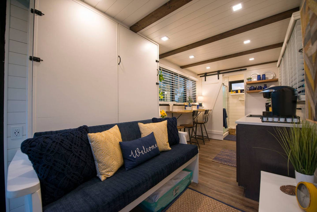 20' "Yellow & Blue" Shipping Container Home by Texas-based CargoHome