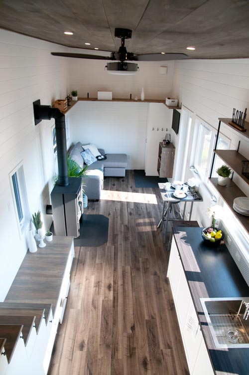 Larger 34.5' x 10.5' "Lilas" Tiny Home on Wheels by Minimaliste Tiny Houses