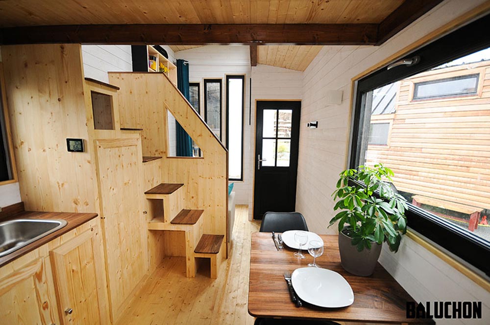 The 185-sqft “Escapade” Tiny House by French-based Baluchon Tiny Houses