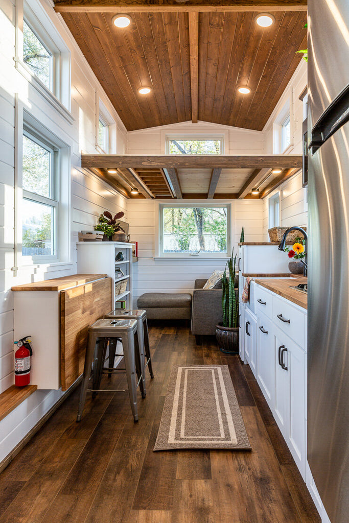 Custom 32' Gooseneck Tiny House on Wheels by MitchCraft Tiny Homes