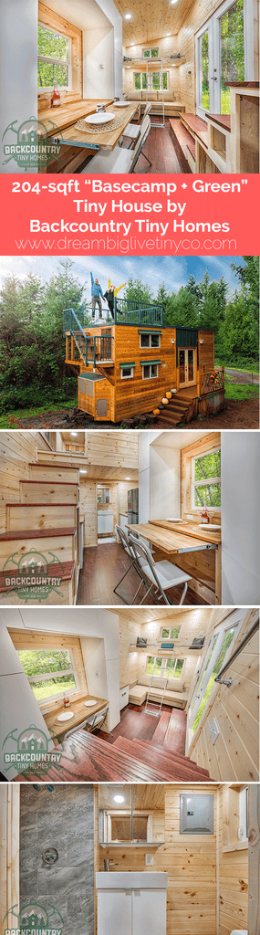 204 sqft Basecamp + Green Tiny House by Backcountry Tiny Homes