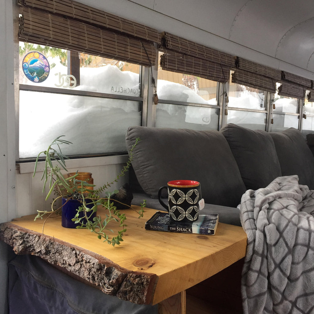 Blue Bus Adventure - Interior Couch