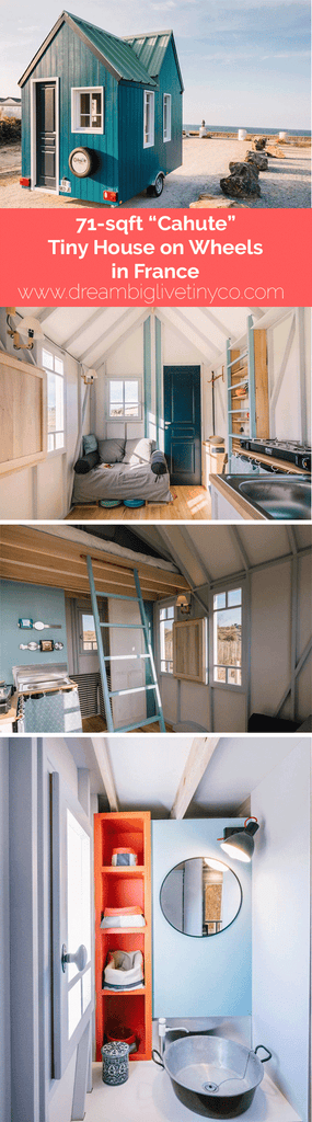 71-sqft "Cahute" Tiny House on Wheels in France