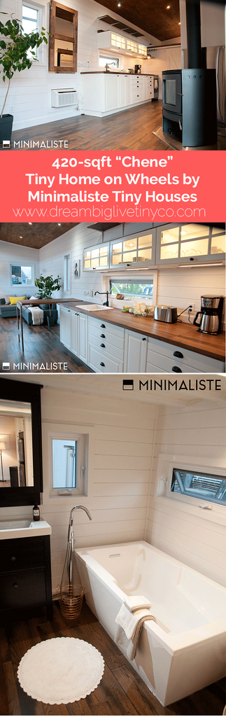 420-sqft Chêne Tiny Home on Wheels by Minimaliste Tiny Houses