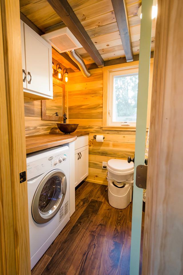 24' Custom Tiny House on Wheels by Mitchcraft Tiny Homes- Bathroom