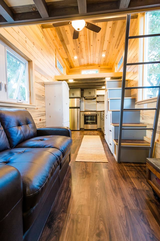 24' Custom Tiny House on Wheels by Mitchcraft Tiny Homes- Living Room