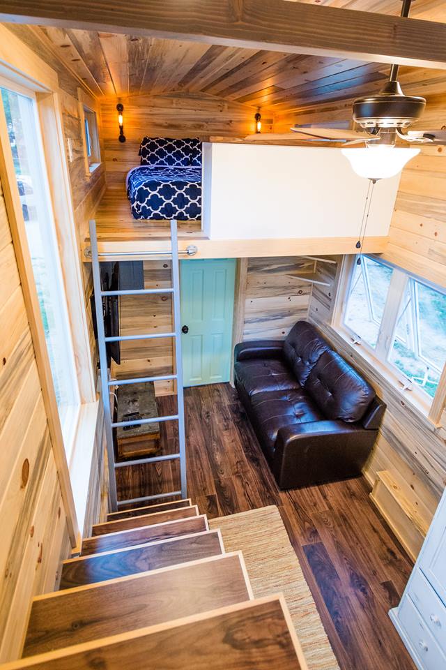 24' Custom Tiny House on Wheels by Mitchcraft Tiny Homes- Master Loft