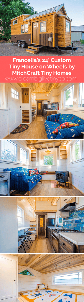 Francelia's 24' Custom Tiny House on Wheels by MitchCraft Tiny Homes