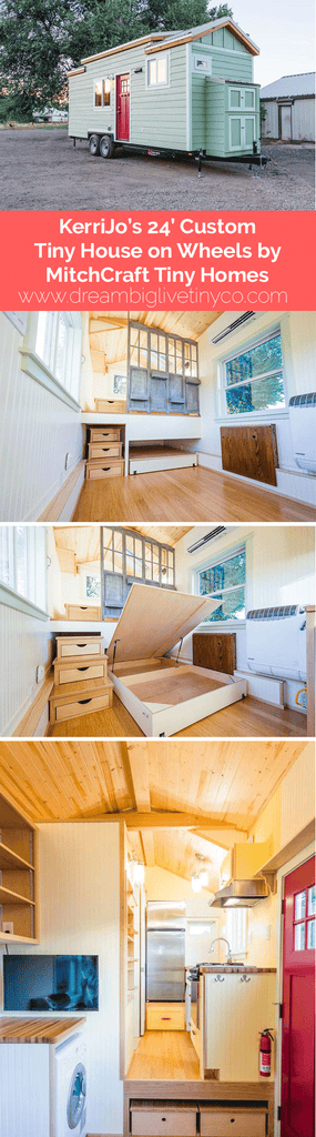 KerriJo’s 24’ Custom Tiny House on Wheels by MitchCraft Tiny Homes