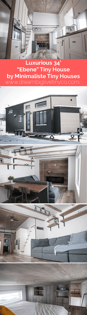 Luxurious 34' "Ébène" Tiny House by Minimaliste Tiny Houses