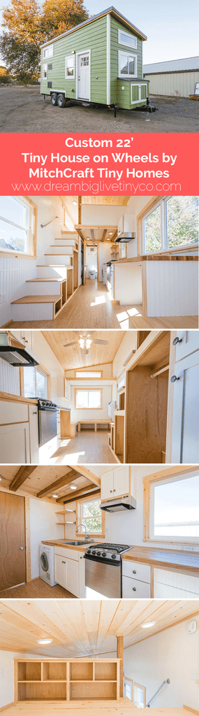 Custom 22’ Tiny House on Wheels by MitchCraft Tiny Homes