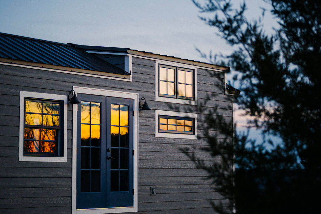 Monocle by Wind River Tiny Homes - Exterior - LP smartside, metal roof, aluminum clad windows