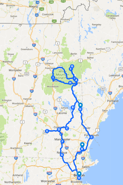 7-Day New Hampshire Tiny House Road Trip Itinerary