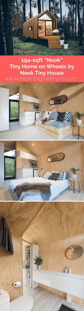 194-sqft "Nook"  Pre-fab Tiny Home on Wheels by Nook Tiny House