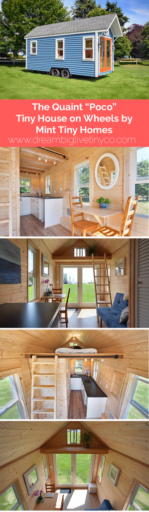 The Quaint "Poco" Tiny House on Wheels by Mint Tiny Homes