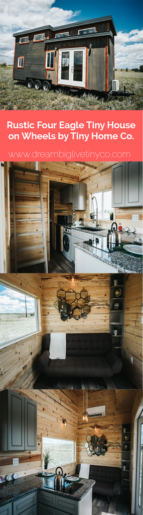 Rustic "Four Eagle" Tiny House on Wheels by The Tiny Home Co.