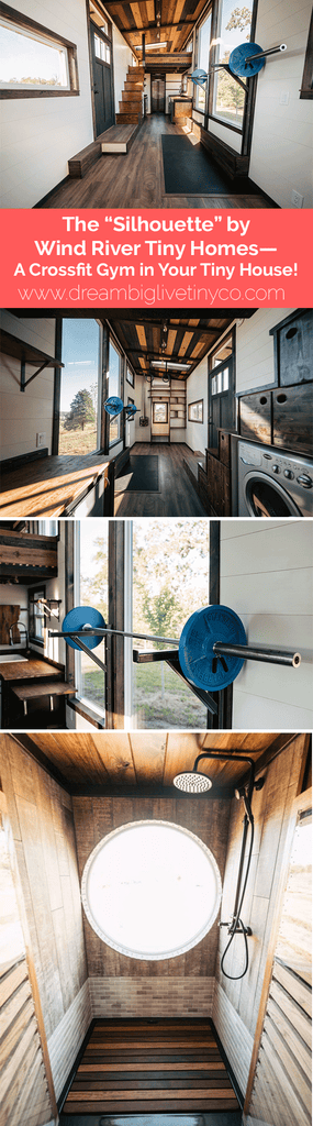 The Silhouette by Wind River Tiny Homes—A Crossfit Gym in Your Tiny House!