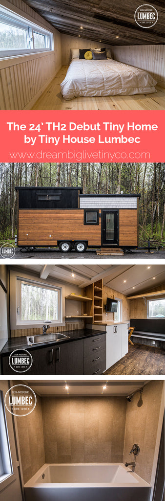 The 24’ TH2 Debut Tiny Home by Tiny House Lumbec