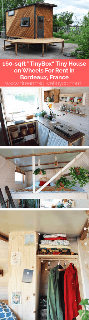 160-sqft “TinyBox” Tiny House on Wheels For Rent in Bordeaux, France