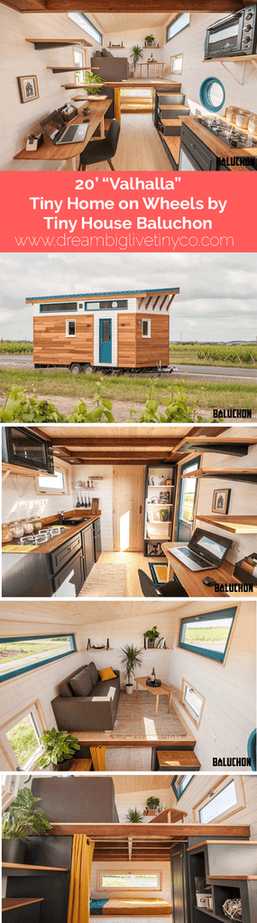 20' 'Valhalla" Tiny Home on Wheels by Tiny House Baluchon