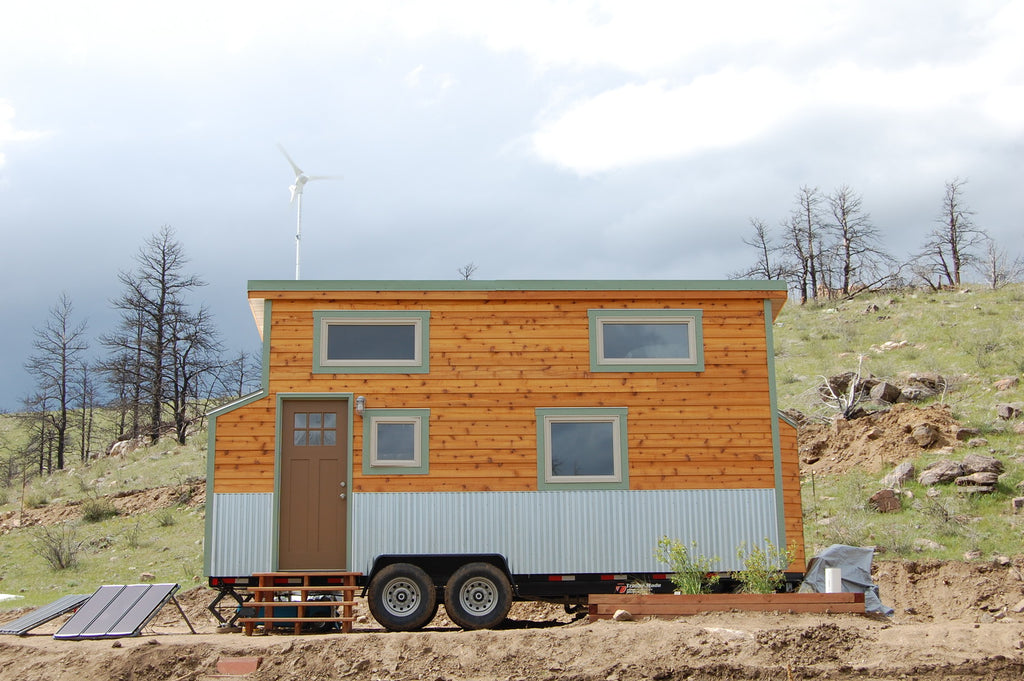 Warner's Hidden Corner tiny house exterior in Fort Collins, Colorado