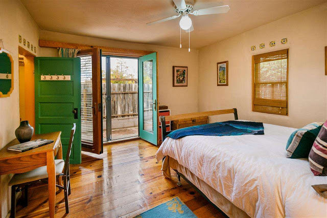 Santa Fe Pueblo Style Tiny Home Interior - Master Bedroom