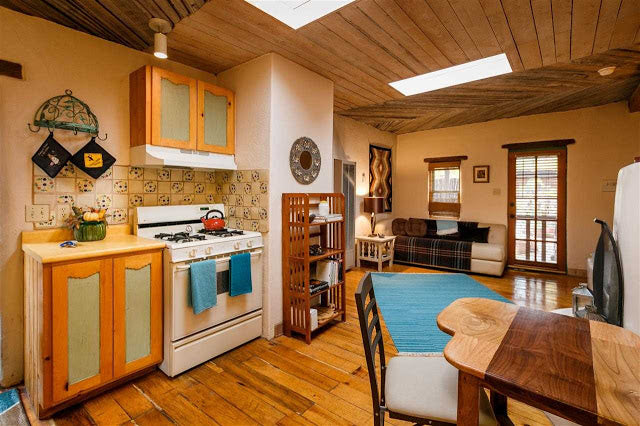 Santa Fe Pueblo Style Tiny Home Interior - Kitchen and Dining