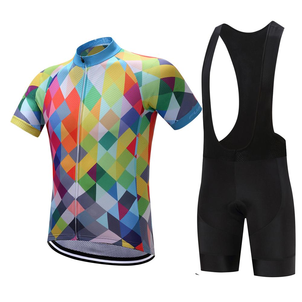 Men's Short Sleeve Cycling Jersey Set 