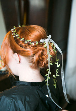 boho wedding floral crown