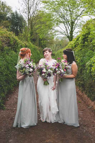 woodland wedding floral crown