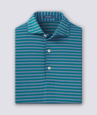 Edward Stripe Performance Men's Polo – turtleson