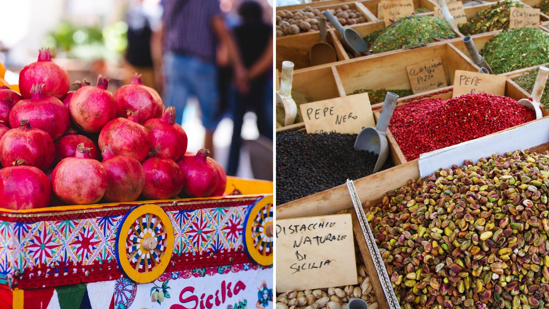 Sicilian Market, fresh food, fresh herbs