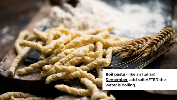 Boil pasta - like an italian!