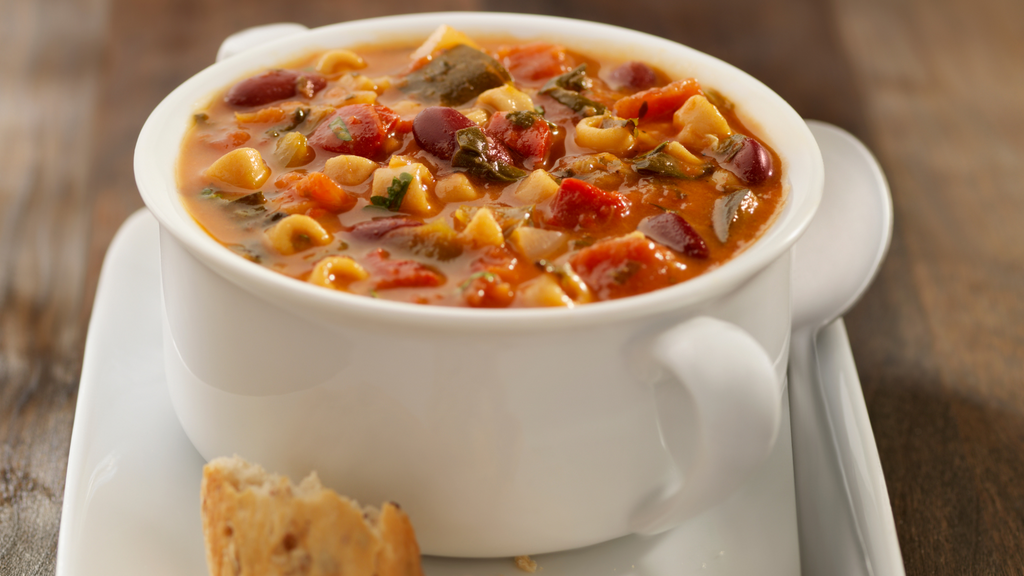 Enjoy Minestrone Soup - a Italian classic!