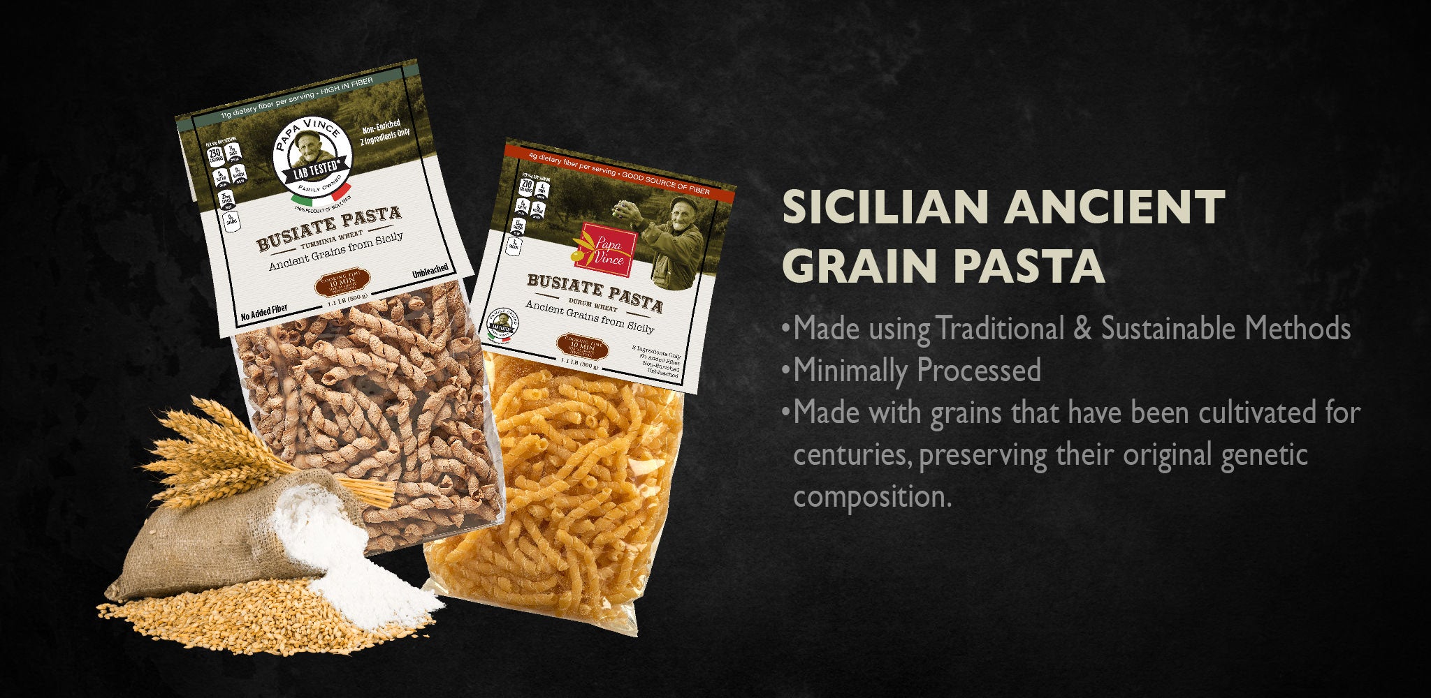 Papa Vince's Sicilian Ancient Grain Pastas