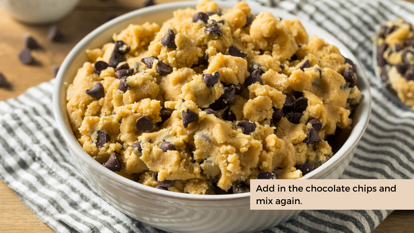 Add the chocolate chips to the mix