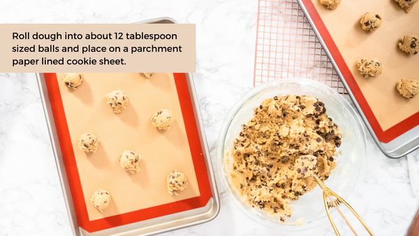 Place on a parchment paper for baking