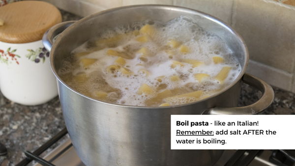 Boil pasta like an italian