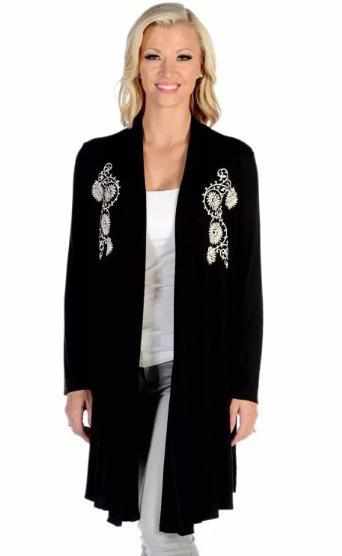 Pretty Paisley Split Cardigan (8362)