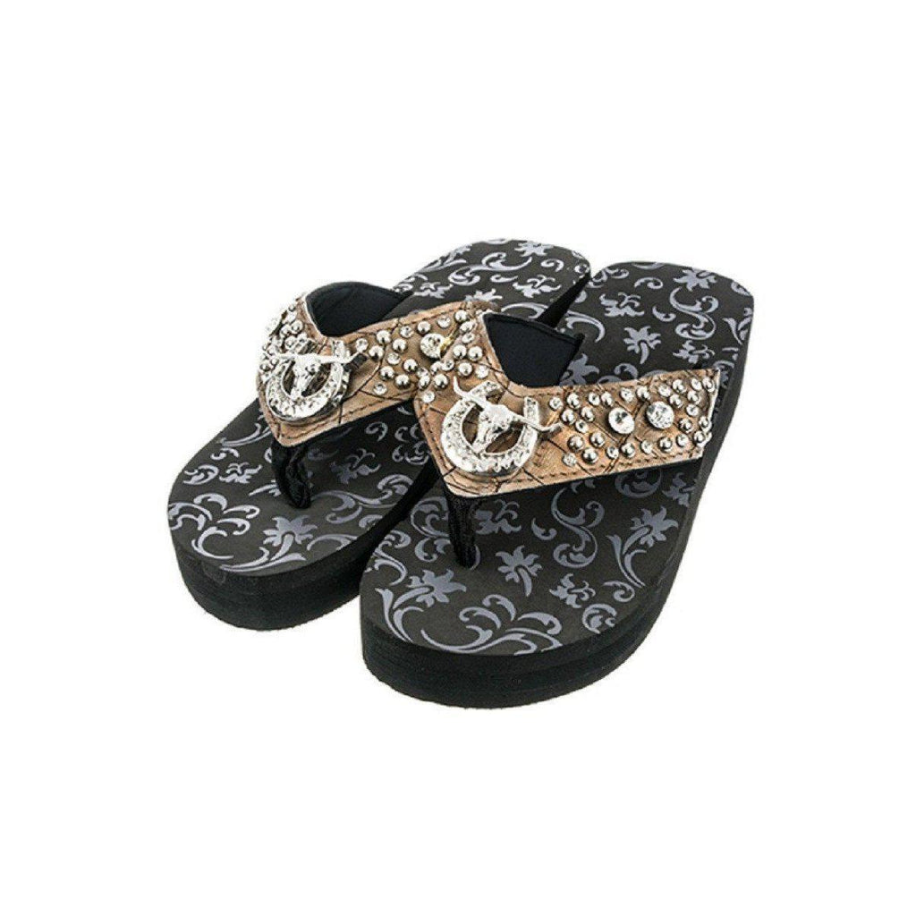 Long Horn Wedge Flipflops – Tara Ley