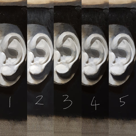 ear cast steps 1-5