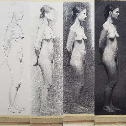 longpose life drawing in progress_ in stages part 02