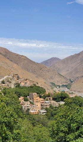 A village in the High Atlas mountains.