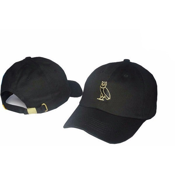 Black Drake 6 God Gold Owl Cap 