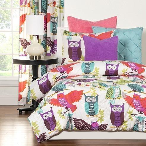 Crayola Comforter Set Full Queen Owl Always Love You Sleeping Giant