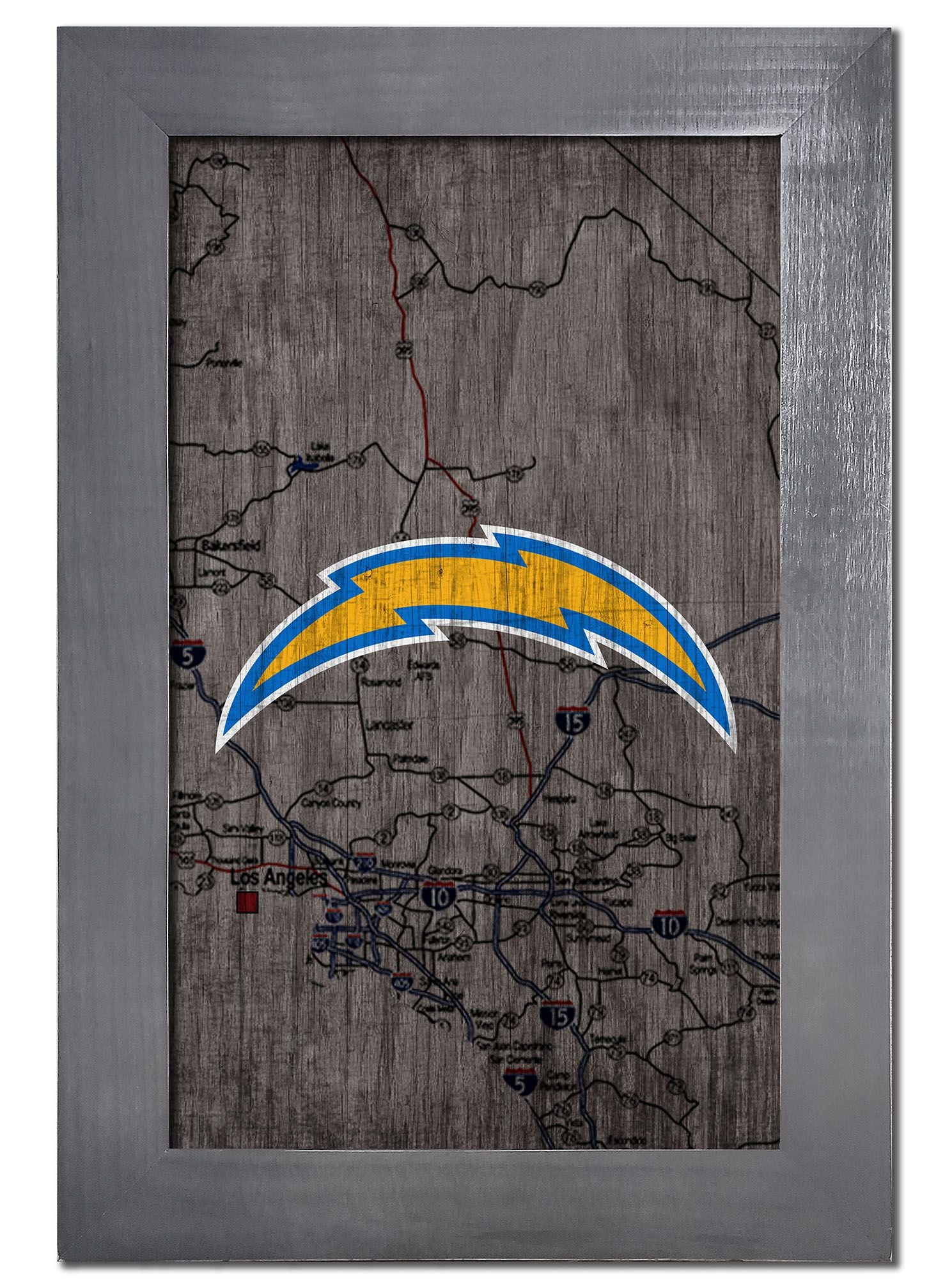 Los Angeles Chargers Framed City Map Sign by Fan Creations – Eicholtz Sports