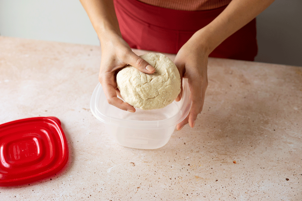kneading the biang biang noodles dough