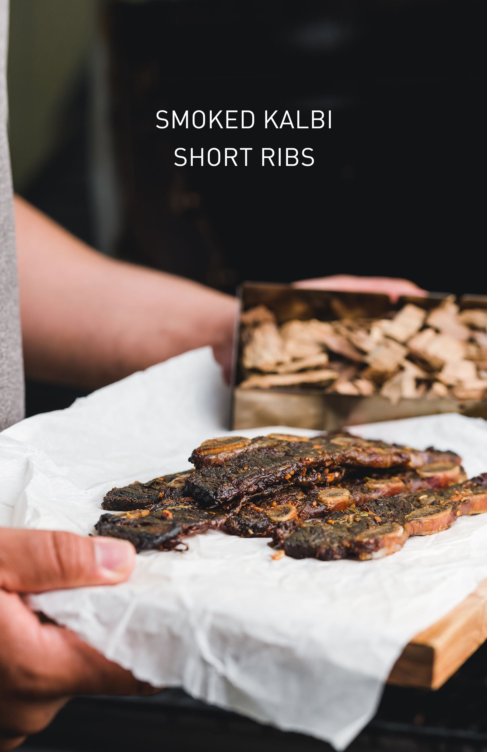 Smoked short ribs from the grill