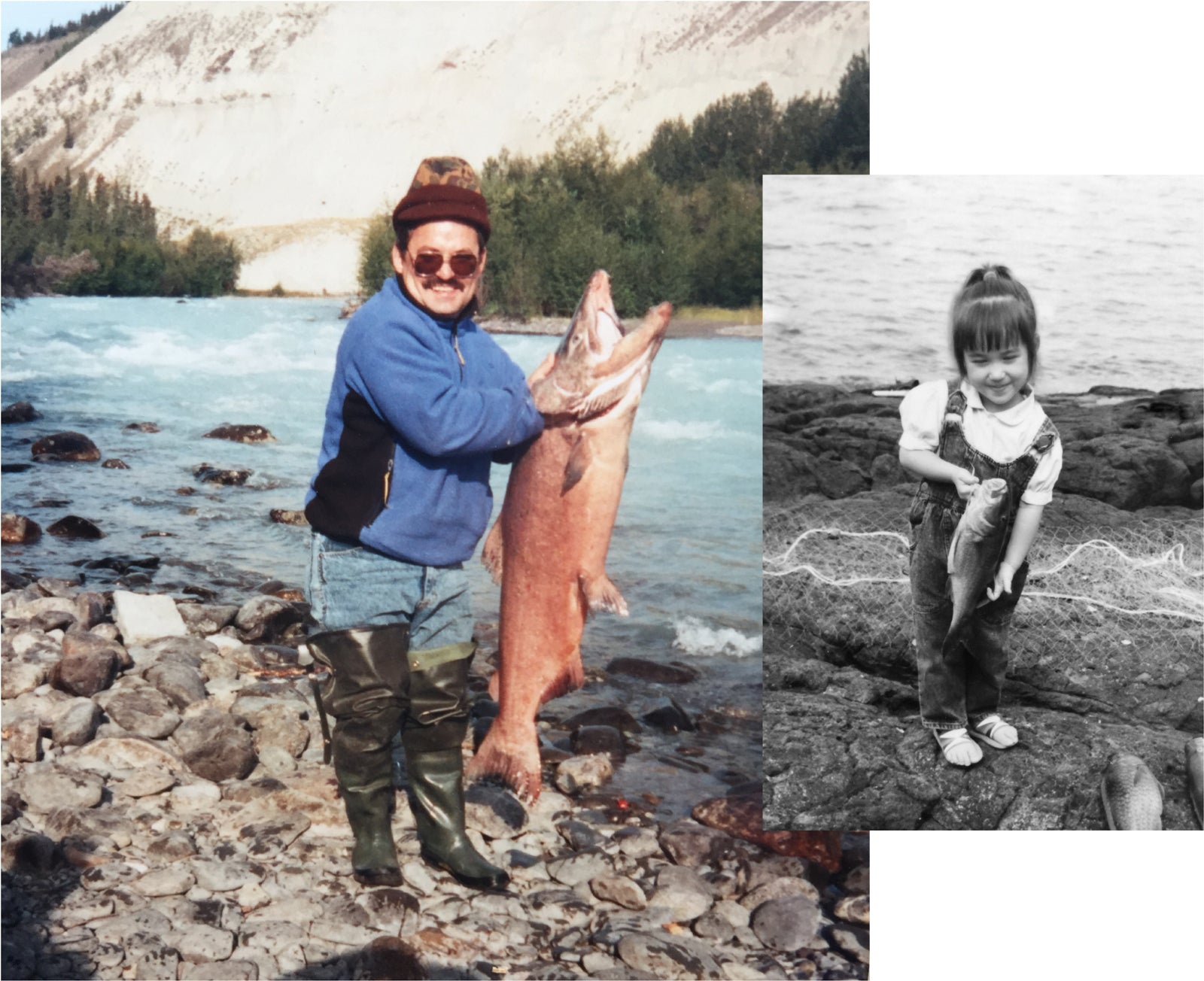 Fishing for salmon in Alaska to make smoked salmon on grill