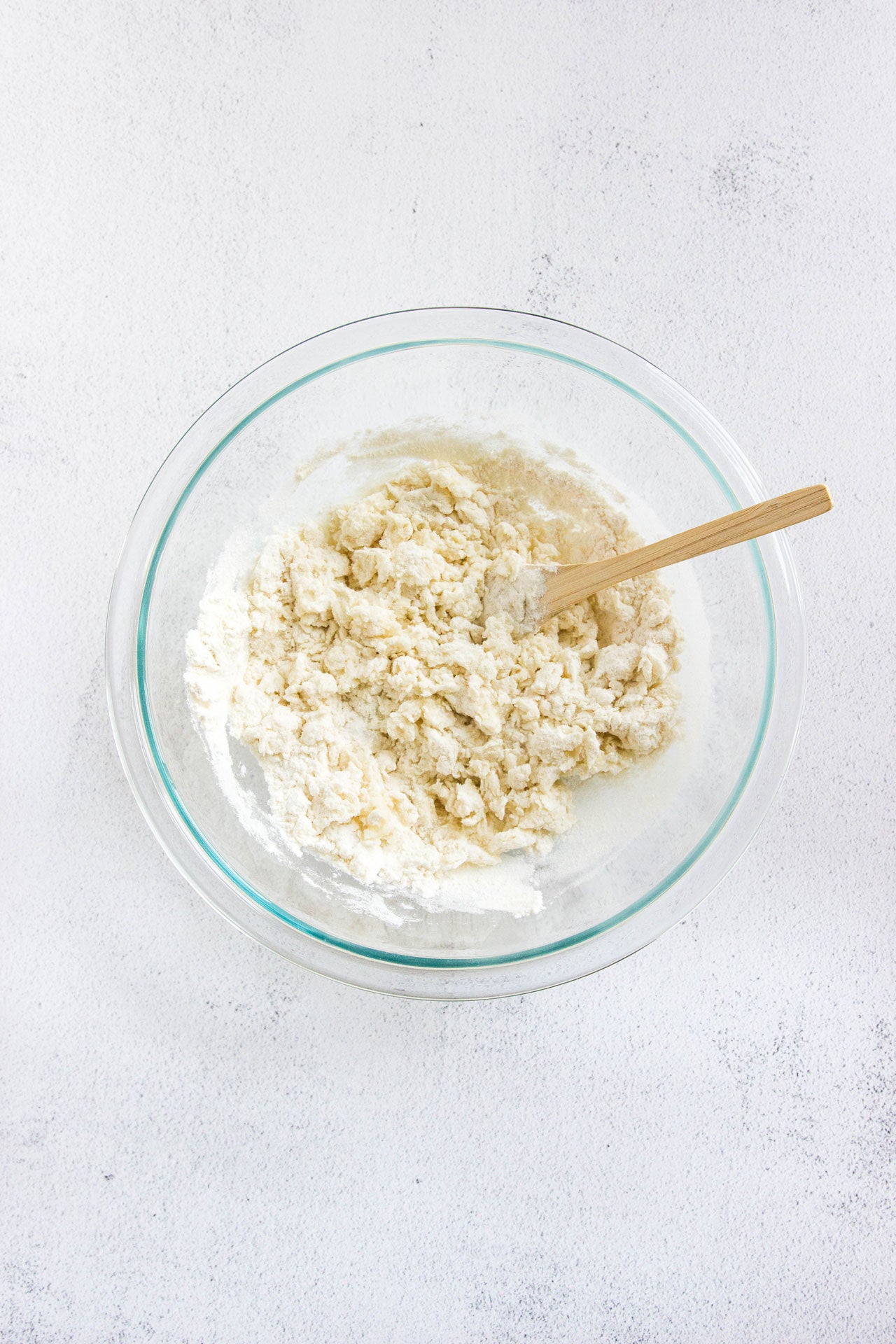 chinese soup dumpling dough in mixing bowl